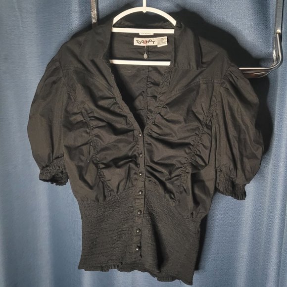 Light Weight Ruffled and Puff sleeve Jacket - Picture 4 of 5